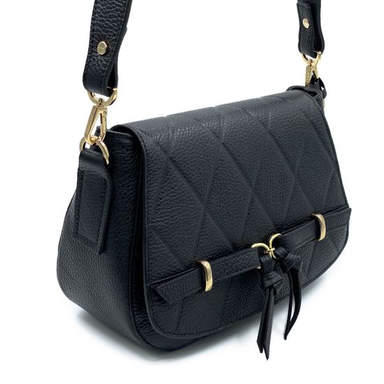 Сумочка Ripani черная кожаная - фото 2, 3823OR RP NERO