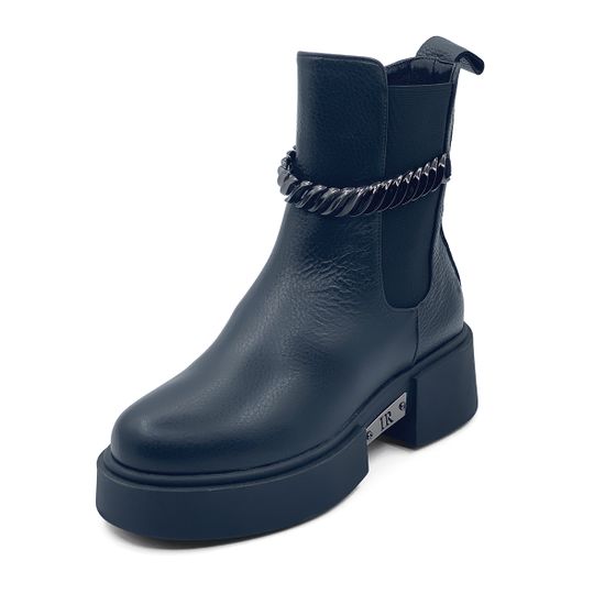 Ботинки челси Ilasio Renzoni черные кожаные на меху - фото 2, 5226 IR