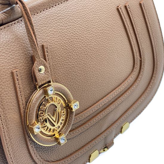 Сумка Valentino Orlandi бежевая кожаная - фото 4, 26021 VO CUOIO