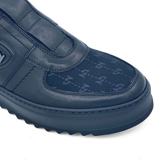 Ботинки Giampieronicola черные кожа/текстиль на шерсти - фото 6, 