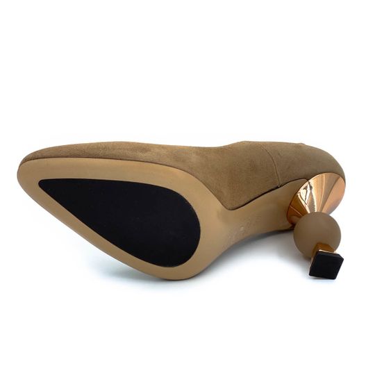 Туфли Tiffi бежевые замшевые - фото 4, S100 TI TERRA