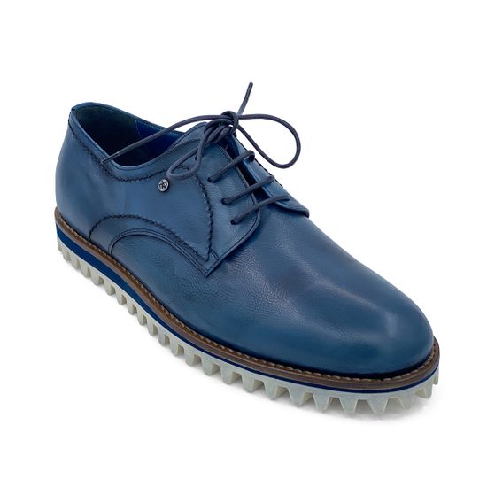Туфли Mario Bruni демисезонные кожаные синие - фото 2, 64290 MB BLU