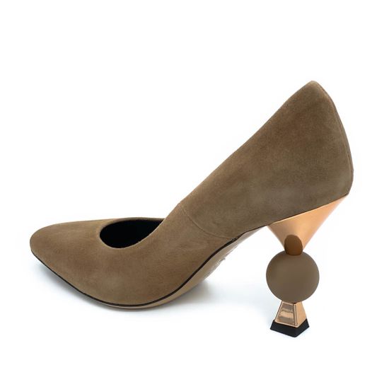 Туфли Tiffi бежевые замшевые - фото 3, S100 TI TERRA