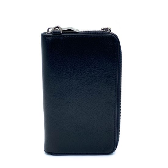 Кошелек-сумка Renato Angi черный кожаный - фото 3, 