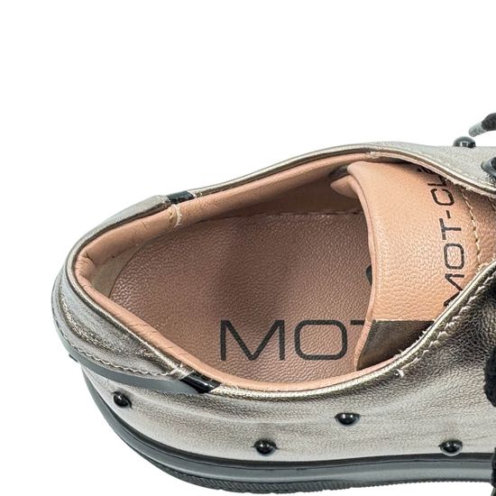 Кеды MOT CLE золотистые кожаные демисезонные - фото 7, MOT3150G MOT