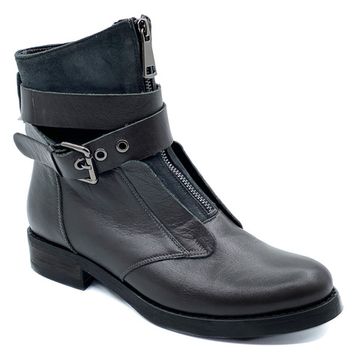 Ботинки Cover серые МЕХ - фото 2, 5908-2 COV GRIGIO