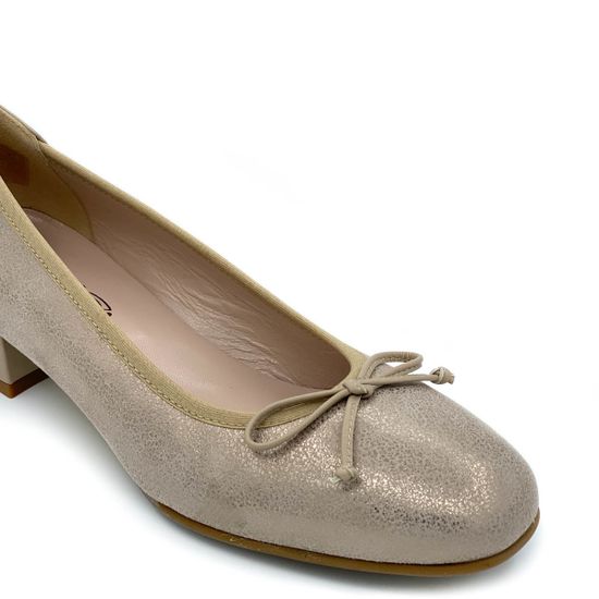 Туфли Donna Soft бежевые кожаные - фото 6, 