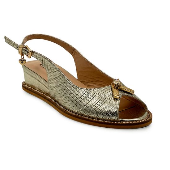 Босоножки ilasio Renzoni золотистые кожаные - фото 2, H6590 IR ORO