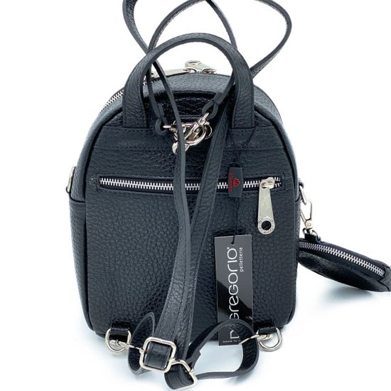 Рюкзак Di Gregorio черный кожаный - фото 3, 