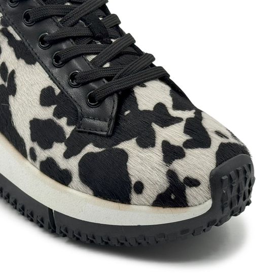 Кроссовки NILA&NILA черные/белые замша/кожа на меху - фото 6, NO9018LM NIL BIANCO/NERO