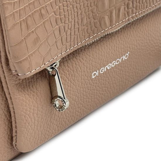 Клатч Di Gregorio розовый кожаный - фото 4, 8680 DG ROSE