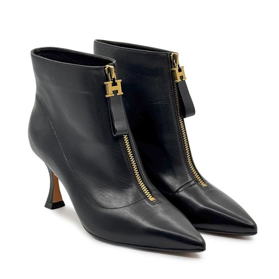 Ботильоны TUFFONI черные кожаные демисезонные - фото 8, 1422009LL TUF NERO