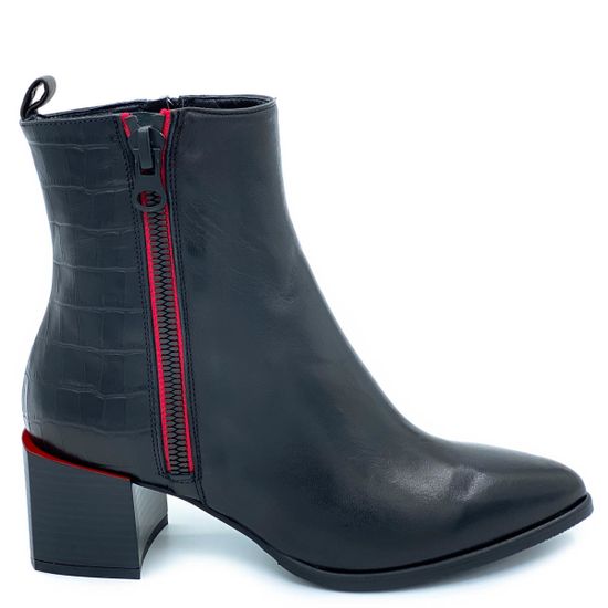 Ботильоны Donna Soft черные кожаные демисезонные - фото 1, 