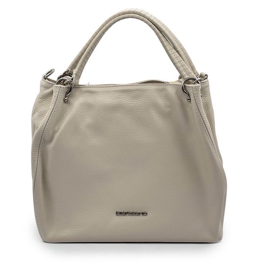 Сумка Di Gregorio бежевая кожаная - фото 1, 8993 DG LATTE