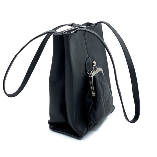 Сумка Renato Angi черная кожаная - фото 5, 