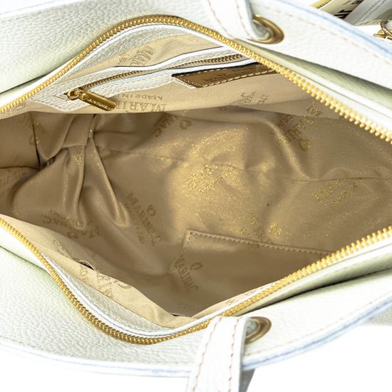 Сумка Marina Creazioni белая кожаная - фото 6, 