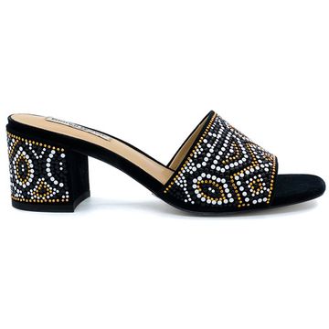 Сабо Gianni Renzi  черные замшевые - фото 1, RA1112A GR