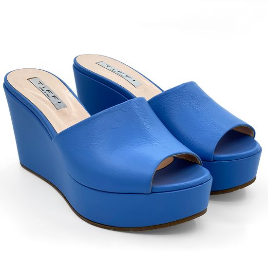 Сабо Tiffi синие кожаные - фото 7, 405/Z60 TI BLU