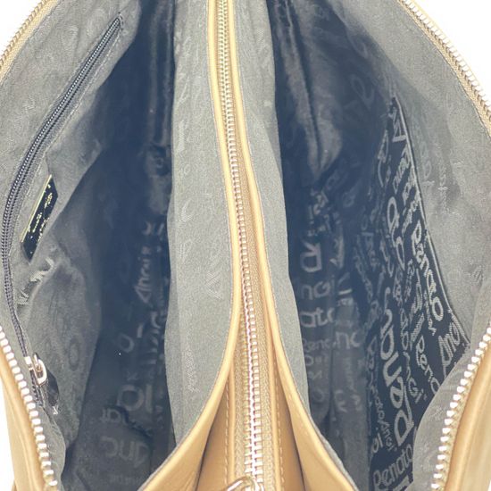 Сумка Renato Angi бежевая кожаная плетеная - фото 5, 