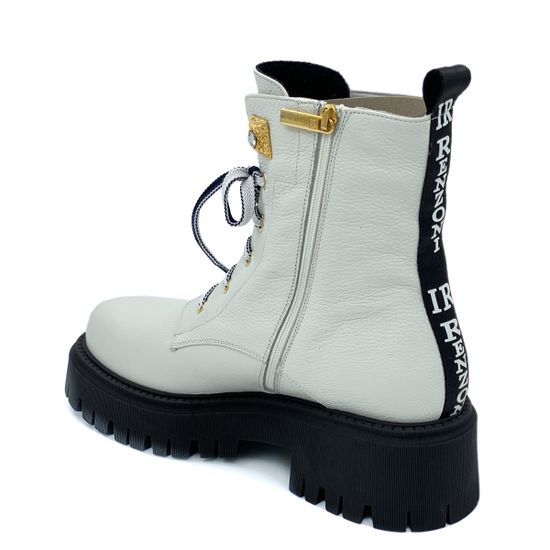 Ботинки Ilasio Renzoni белые кожаные Байка - фото 3, 4829 IR BIANCO