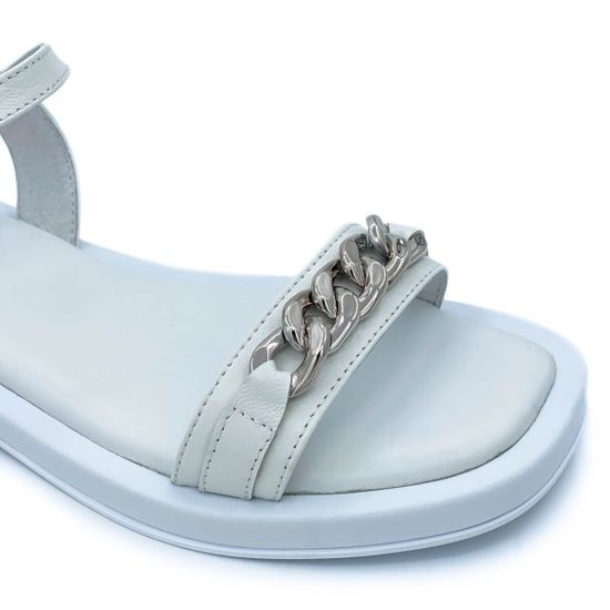 Босоножки Cover белые кожаные - фото 6, 138-2 COV