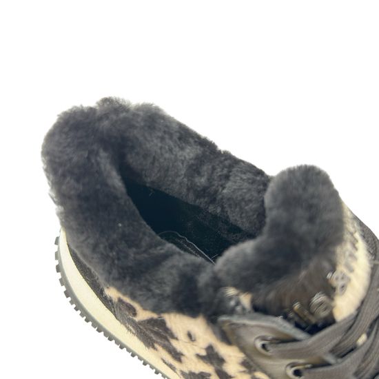 Кроссовки NILA&NILA черные/белые замша/кожа на меху - фото 7, NO9018LM NIL BIANCO/NERO