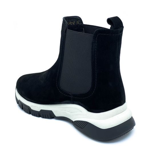 Ботинки Cover черные замшевые МЕХ - фото 3, 1537-2 COV