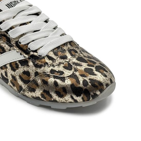 Кроссовки INSIDE леопардовый принт кожаные - фото 6, C924С1 INS LEO