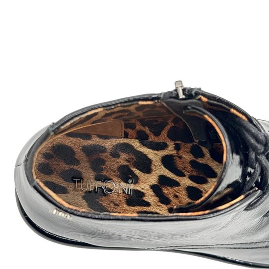 Ботинки TUFFONI черные лаковые демисезонные - фото 7, 1725032PL TUF NERO