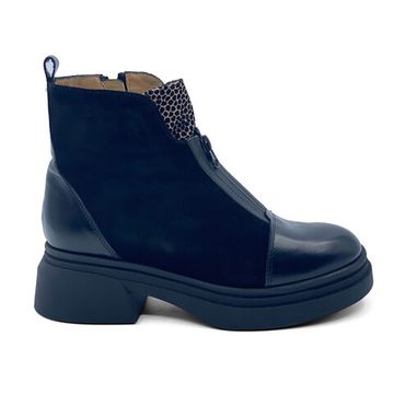 Ботинки MOTCLE черные кожа/замша на меху - фото 1, MOT2451M MOT