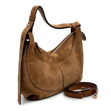 Сумка Loristella коричневая замшевая - фото 2, 3139CA  LS MARRONE