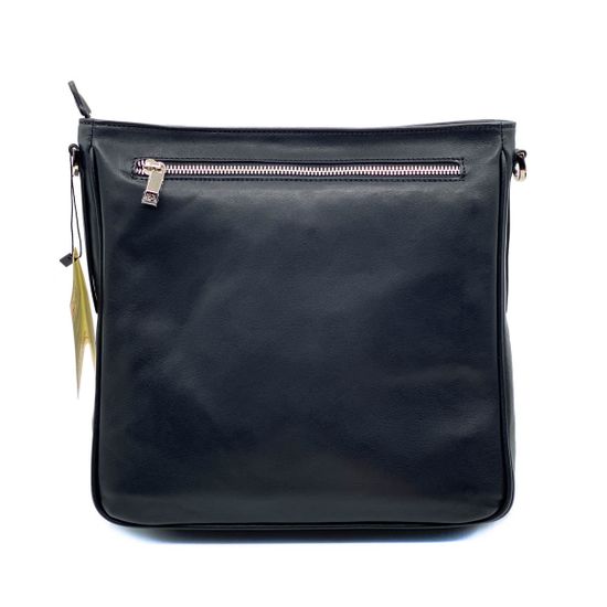 Сумка Renato Angi кросс-боди черная кожаная - фото 3, 