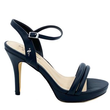 Босоножки Pacomena темно-синие кожаные - фото 1, 6991 PAC BLU