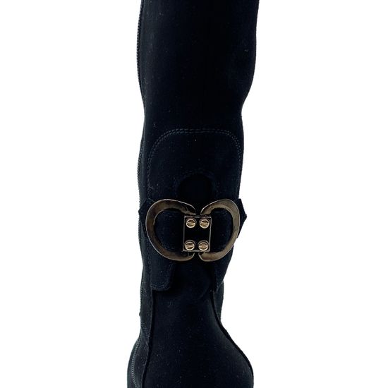 Сапоги Le Pepe черные замшевые демисезонные - фото 5, A252750 PEP