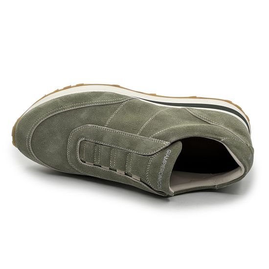 Кроссовки GIAMPIERONICOLA зеленые замшевые демисезонные - фото 5, 45602B GPN VERDE