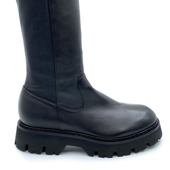 Ботфорты Fru.it черные кожаные демисезонные - фото 4, 