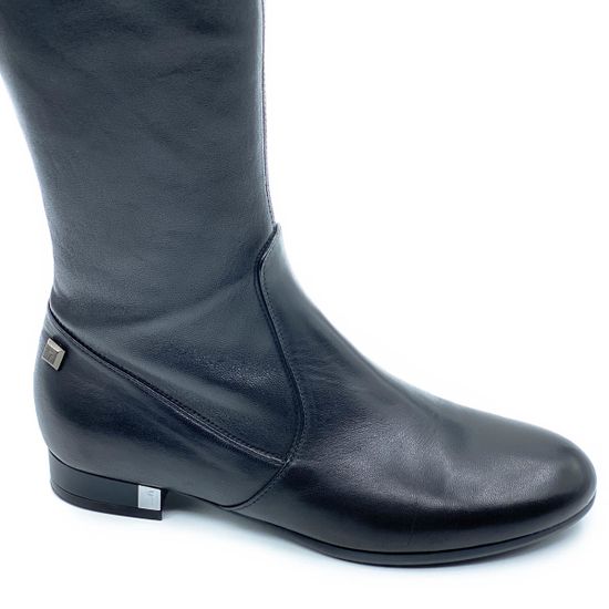 Сапоги Giorgio Piergentili черные кожаные демисезонные - фото 4, 658 GP NAPPA