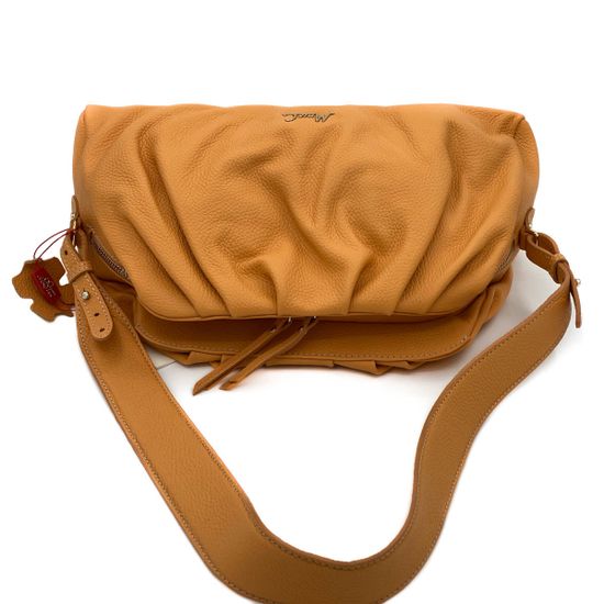 Сумка Marina Creazioni оранжевая кожаная - фото 4, B5430 MC ARRANCIA