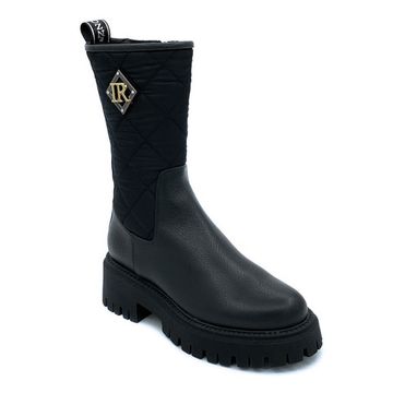 Полусапоги Ilasio Renzoni черные кожаные МЕХ - фото 2, 5032 IR NERO