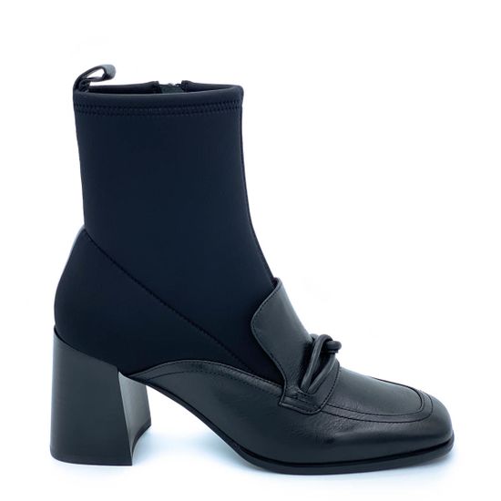 Ботильоны Jeannot черные кожаные демисезонные - фото 1, 