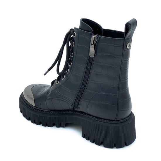 Ботинки Tuffoni черные кожаные Байка - фото 3, 