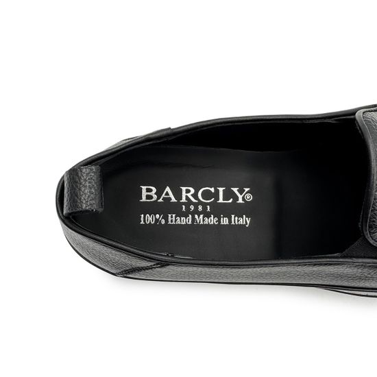 Слипоны Barcly черные кожаные - фото 7, 41201 BAR NERO