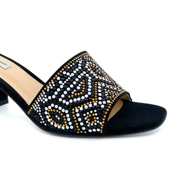 Сабо Gianni Renzi  черные замшевые - фото 6, RA1112A GR