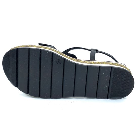 Босоножки Loretta Pettinari черные кожаные - фото 4, 5331 LP