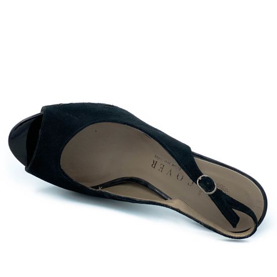 Босоножки Cover черные замшевые - фото 4, 