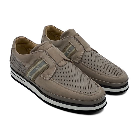 Кеды GiamPieroNicola бежевые из нубука - фото 7, 