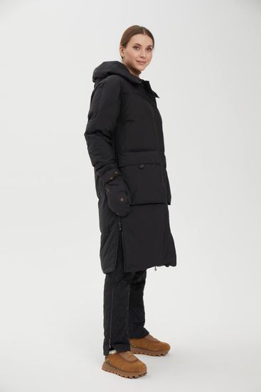 Пуховик Tuffoni черный длинный - фото 4,