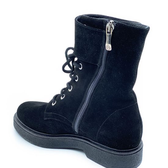 Ботинки Giorgio Piergentili черные замшевые МЕХ - фото 3, 