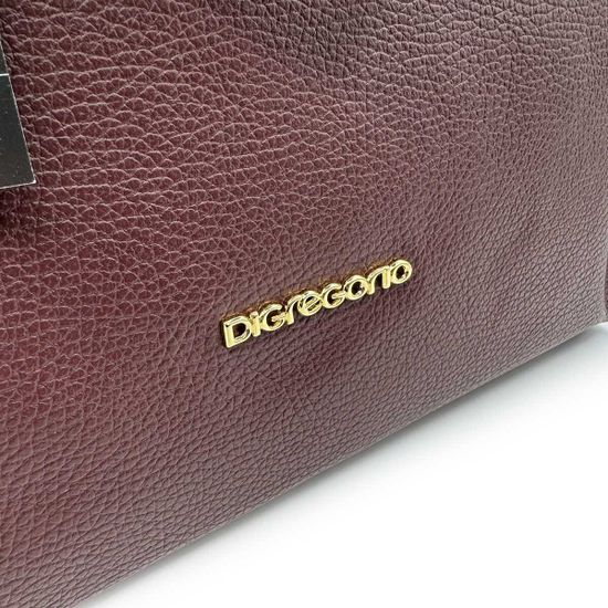 Сумка Di Gregorio бордовая кожаная - фото 5, 1974 DG BORDEAUX