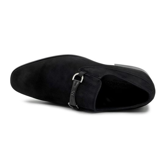 Лоферы GIAMPIERONICOLA черные замшевые - фото 5, 45214 GPN